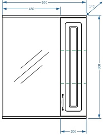 Stella Polare Зеркальный шкаф Кармела 65/С люкс белое серебро – фотография-13